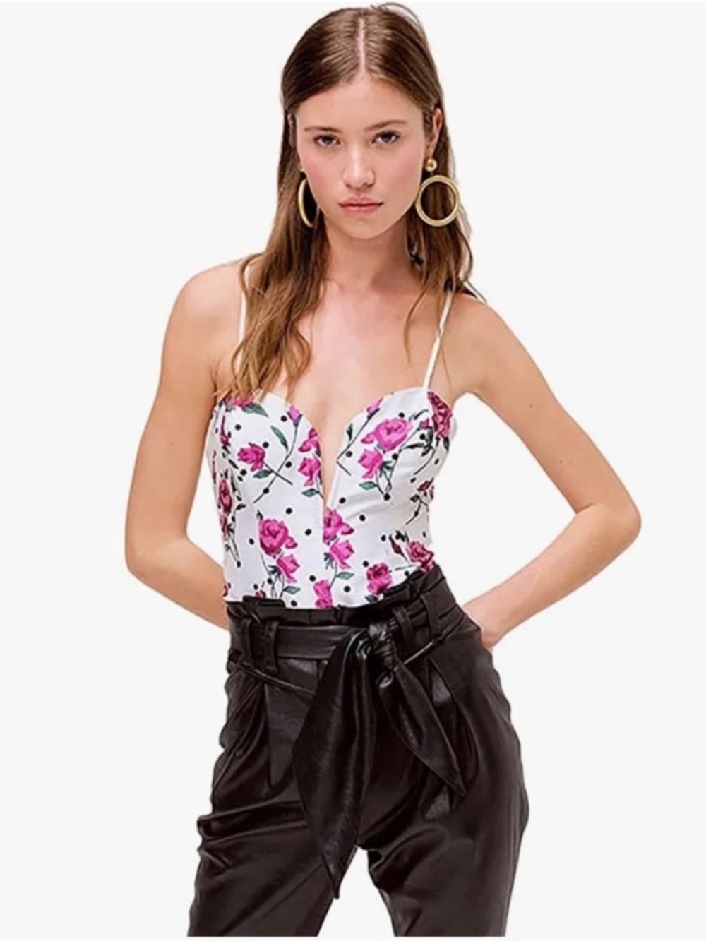 For Love & Lemons Bobbie Floral Corset Top
